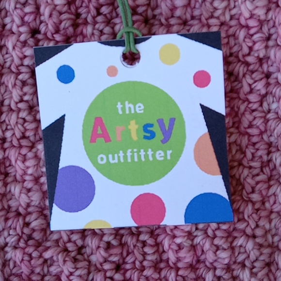 Hand Crafted Hand Crochet Retro 60s Pink Pixie Baby Hat 3-6M - Picture 8 of 9